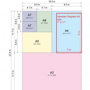 Fancy register A4 - Rexine Cover - Single Ruled Lines - HB - HB E-store